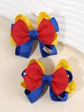 NWT-Disney Snow White 2-Piece Bow Hair Clips